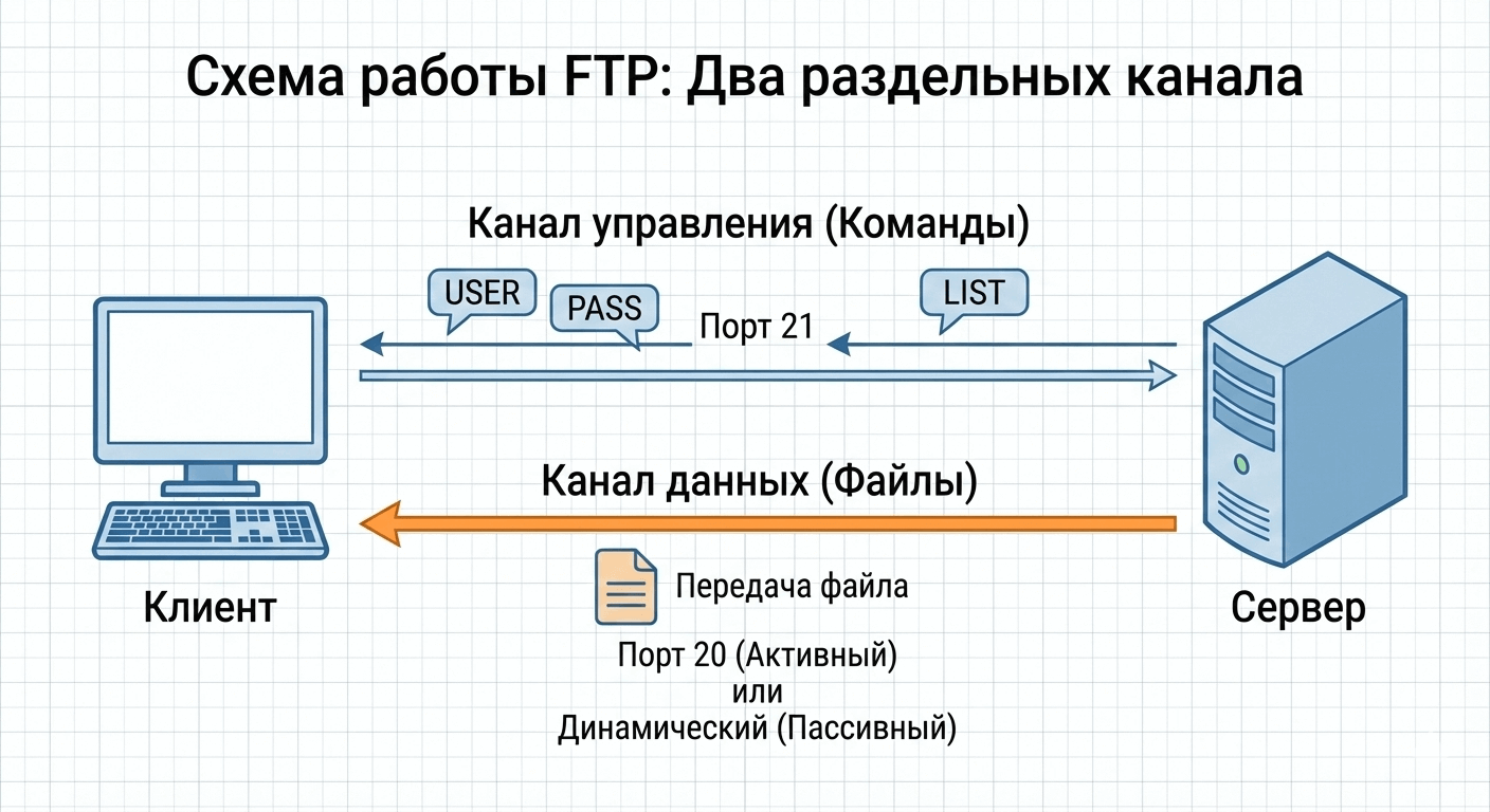 Что такое FTP (File Transfer Protocol)?