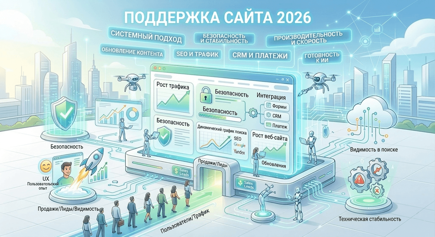 Поддержка и сопровождение сайтов: что это, стоимость, модели работы