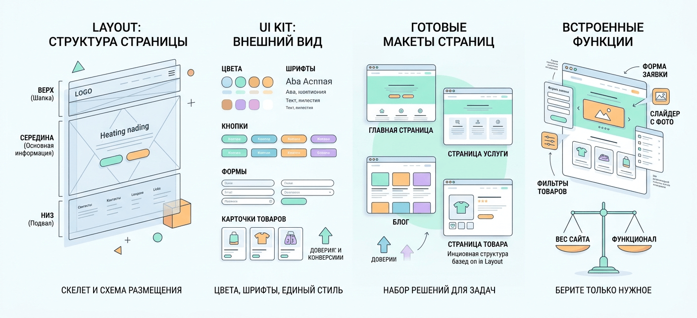 Как устроен шаблон сайта?