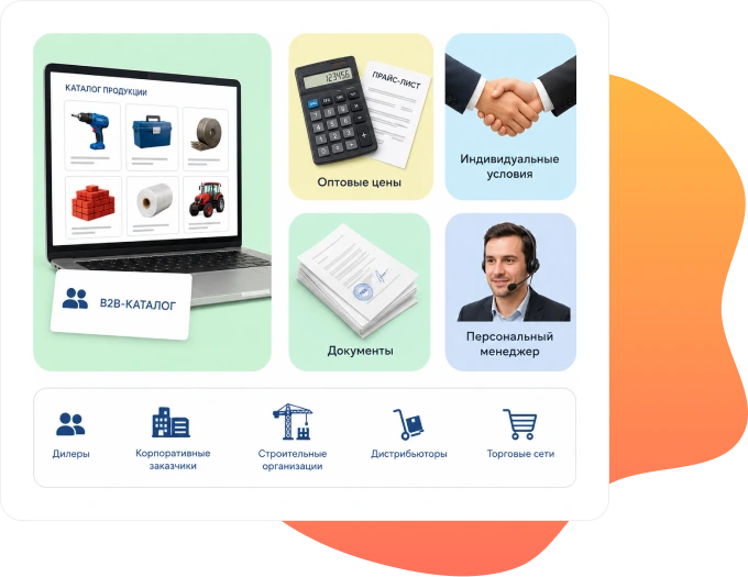 B2B-каталог с оптовыми ценами, документами и персональными менеджерами