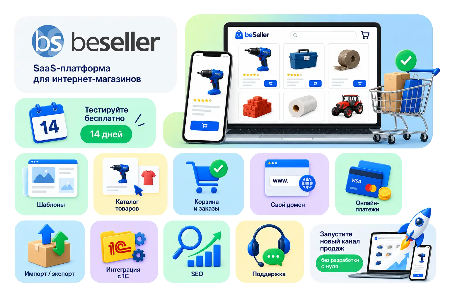 Почему интернет-магазин на beSeller проще, чем разработка с нуляи